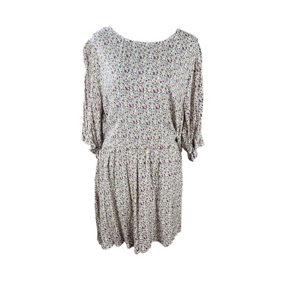 Natural Life Floral ditzy Print Women's Dress L/XL cottagecore career - Picture 5 of 8